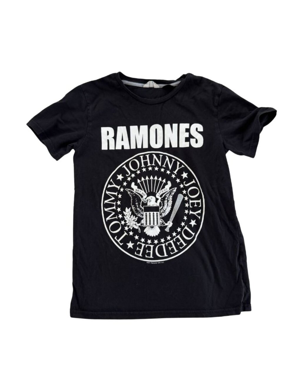 H&M Kids Ramones Punk Rock Band Graphic Tee - Black